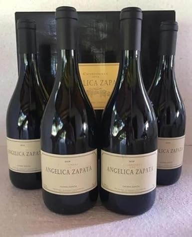 Caixa c/ 4 Angelica Zapata Chardonnay Alta, Vinho Branco Argentino, 750ml