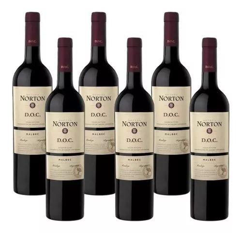 Caixa c/ 6 Vinhos Norton doc 750ml