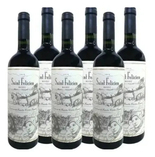 Caixa c/ 6 Vinhos Saint felicien 750ml