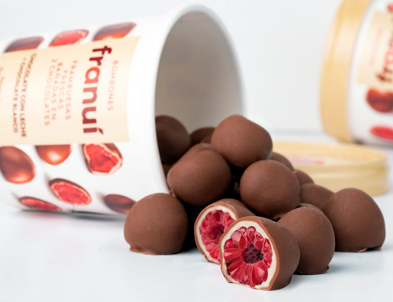 Franui Argentino – Framboesa Inteira com Cobertura de Chocolate Duplo